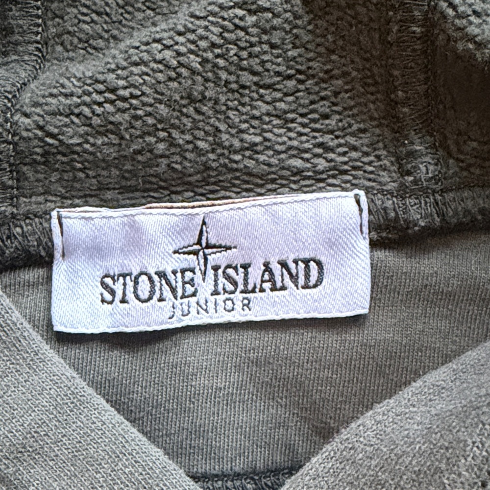 Stone island Green Hoodie kids - Picture 3 of 5
